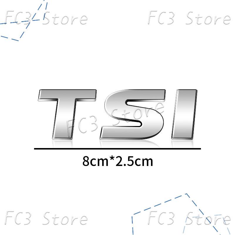 W29New 3D ABS Plastic Car Styling TSI Logo Emblem Rear Bumper Trunk Badge Sticker For VW Volkswagen Golf 4 5 6 MK6 MK7 Jetta Passat