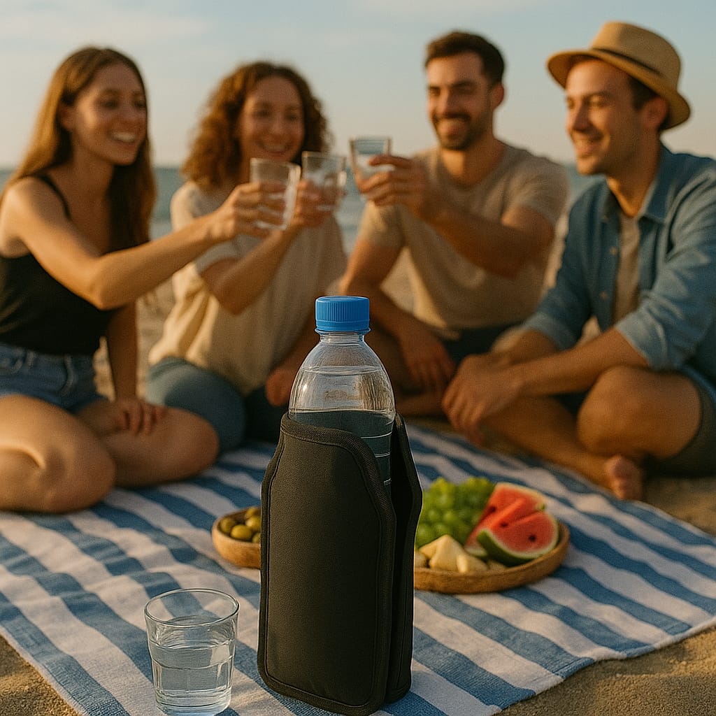 Cooling Cover For Bottles Of Water, Wine, Champagne, Beer, Gel Cooler