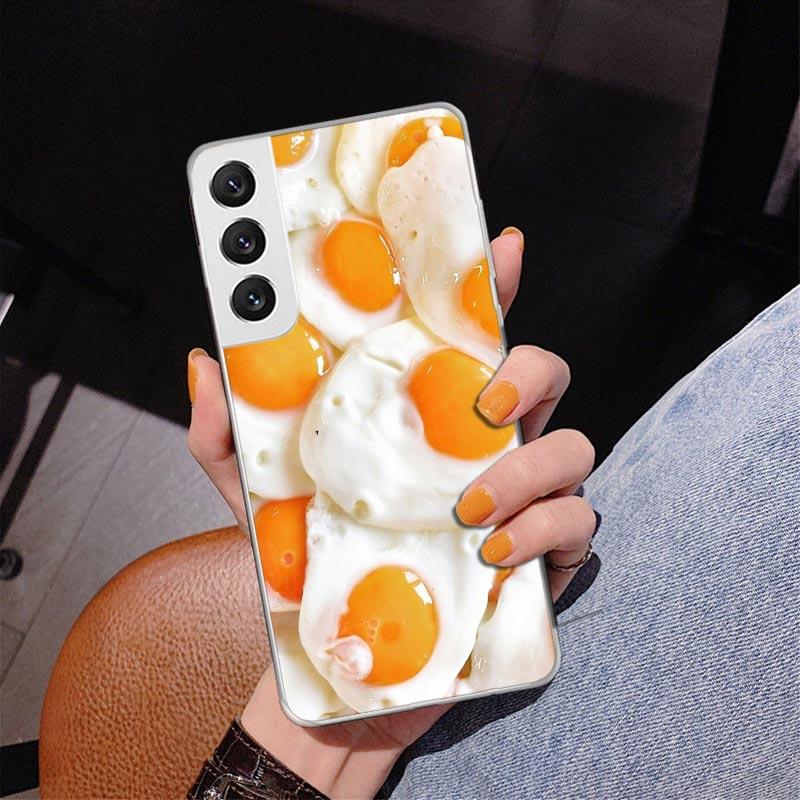 Food Fries Beer Cheese Sushi Cookie Phone Case For Samsung Galaxy S24 S25 Edge S26 Ultra S23 S22 S21 Plus S20 FE + Personalized