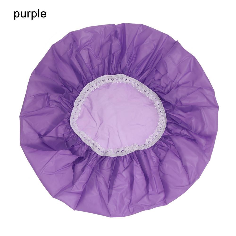 Salon Product Bathroom Supplies Hair Protect Bathing Shower Cap Waterproof Hats Elastic Band