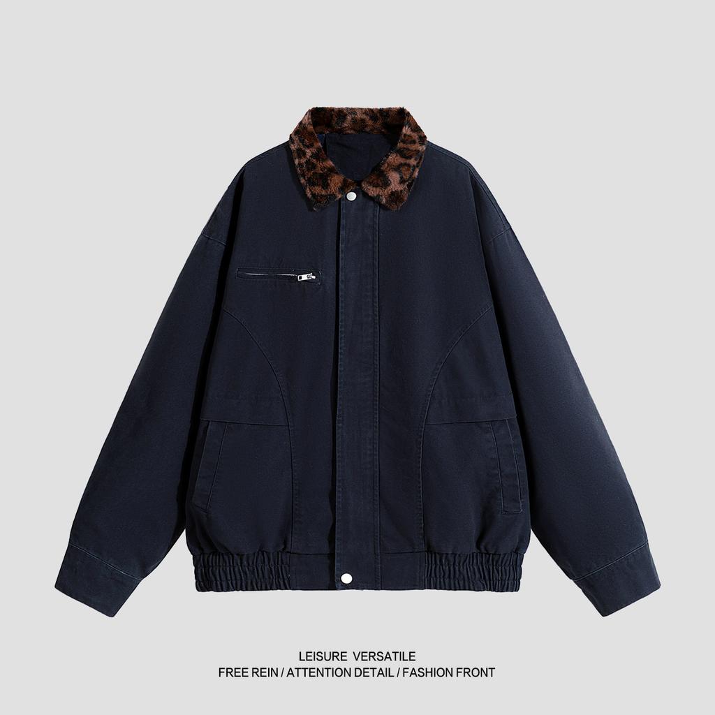 Универсальное пальто Минималистичная хлопковая куртка высокого класса Мужская куртка 2026 года Выстиранная Под старину Лацкан Мужская Весенне-осенняя одежда Дышащая Рабочая Повседневная куртка