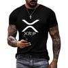 Мужские хлопковые футболки с круглым вырезом Xrp Ripple, Повседневные рубашки