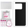 apgo Protective Skin Sticker for the Back Compatible with OnePlus 10T, Wrap Film, Foil, Vinyl - Pattern Carbon Black