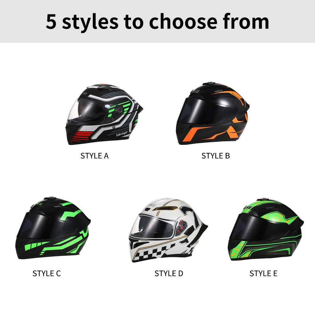 Motorcycle Helmet Full Face Street Helmet Unisex Adult Cool Rider Equipment Four Seasons Street