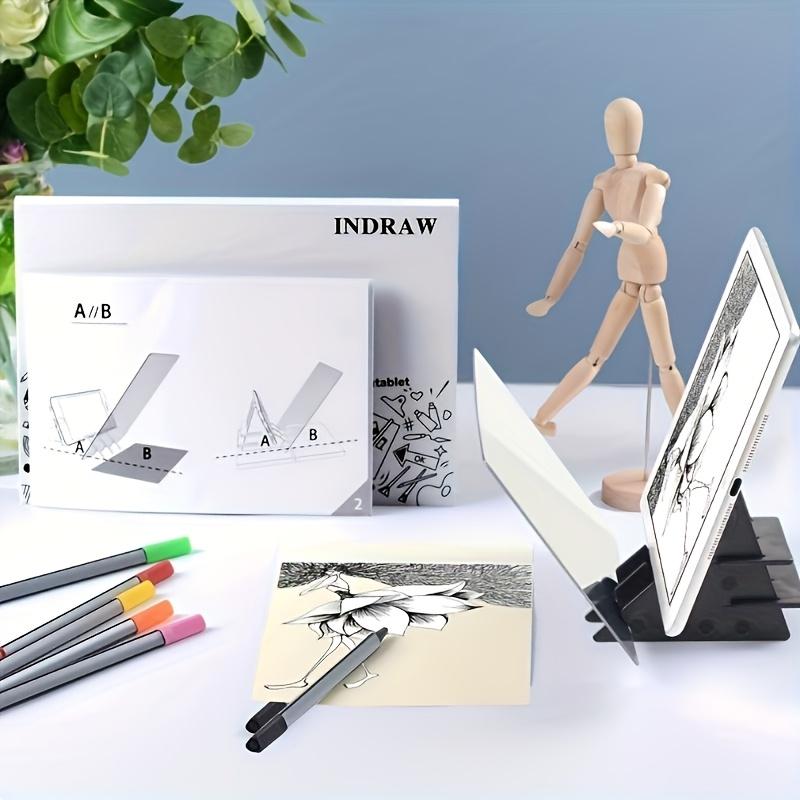 1pc Optical Drawing Board-Suitable for Artists and Beginners,with Reflective Mirror and Adjustable Stand,Suitable for All Season