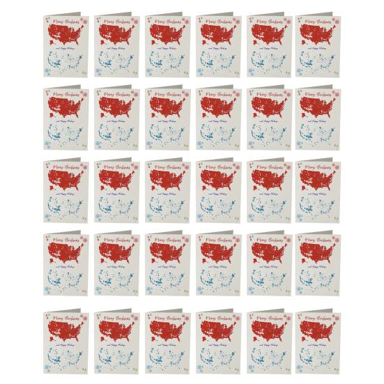 1/10/20/30 шт. Счастливого Рождества Америка Открытки Патриотические праздничные поздравительные открытки Президентские выборы Рождественские открытки для рождественской новогодней вечеринки