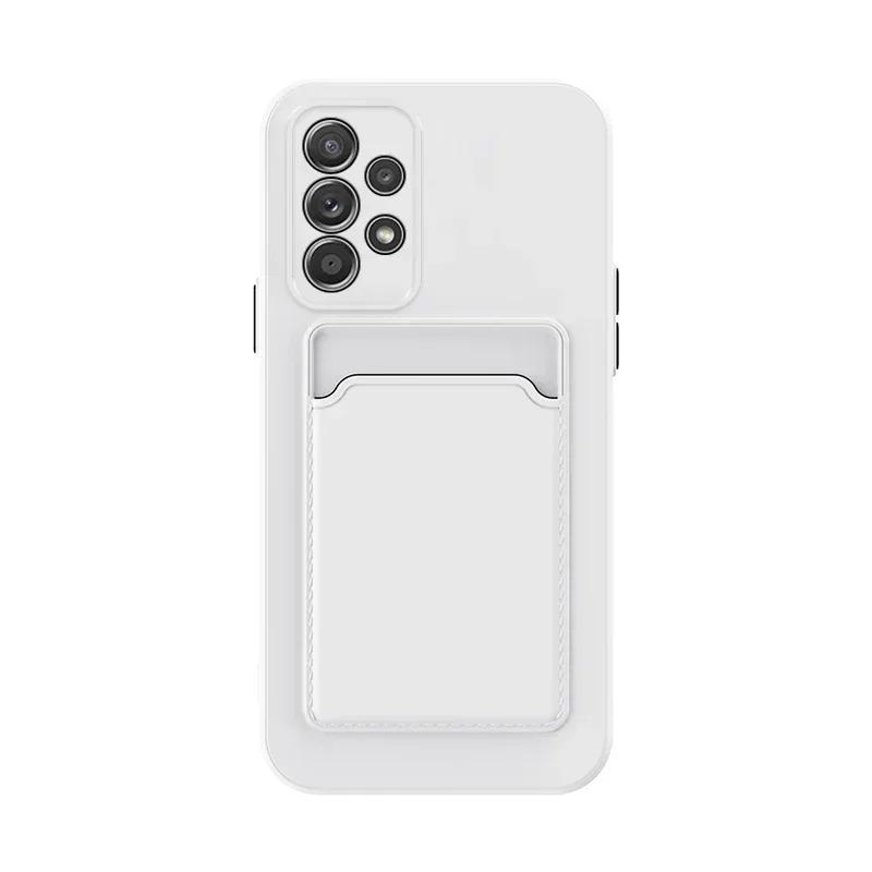Мягкий силиконовый чехол-кошелек со слотом для карт для Samsung Galaxy S24 S23 S22 S21 S20 Plus FE 20 Ultra A51 A71 A54 Держатель для карт