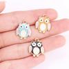 10Pcs 22*17mm Gold Colour Alloy Enamel Bee Pendant Oil Dripping Animal Charms for Jewelry Making DIY Necklace Earrings Accessory