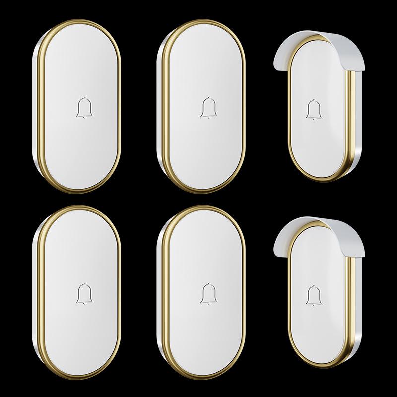 Two-in-Four Wireless AC Digital Doorbell - Waterproof Music Chime with Long-Range