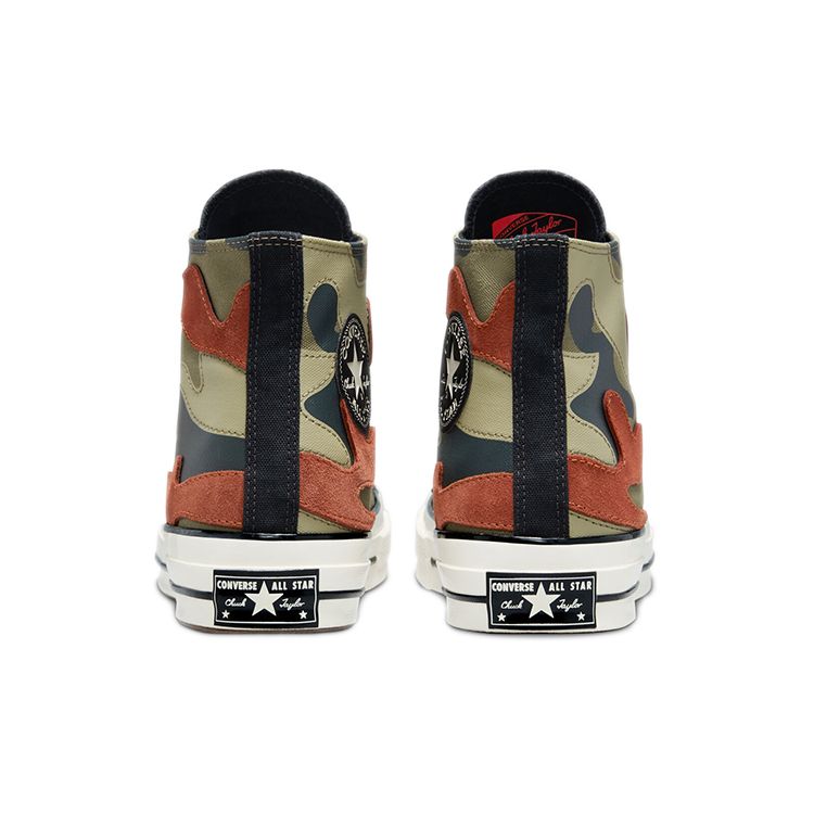 Converse Кеды Chuck 70 High Hybrid Camo Field Surplus Black Egret 171450C Унисекс Высокие Канвасные Повседневные Кроссовки