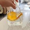 Glass Cup Portable Handbag Shape Creative Cocktail Glasses with Funny Fruit Design for Outdoor Events and Parties