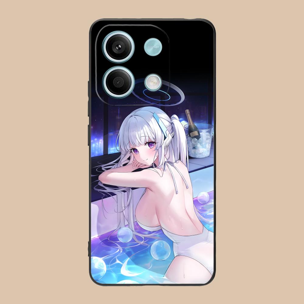 Blue Archive Ushio Noa Matte TPU Mobile Phone Case for POCO M7Durable Heavy Duty Case Pro GT 5G Colorful Printing Cover