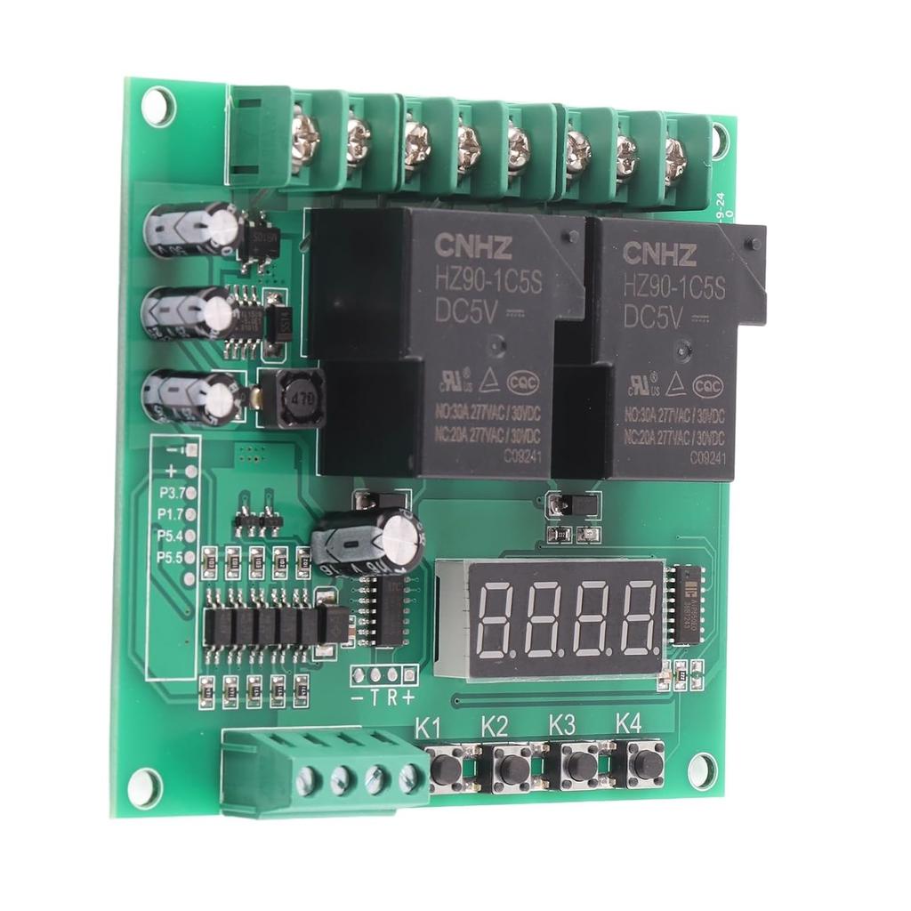 12V 24V Motor Forward Reverse Control Board with Timer Relay 30A DC AC Adjustable Delay Cycle Module for Pump Solenoid Valve Lights