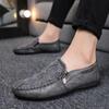 Male Casual Shoe Flat Round Toe Men's Leather Shoes Loafers Shipping Free High Quality Fashion Adults Classic Original Elegant