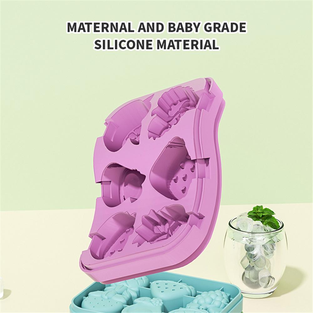 Силиконовая форма для эскимо 6-гнездная в форме фруктов Мини-форма для эскимо Забавная форма Форма для домашнего эскимо Не содержит БФА