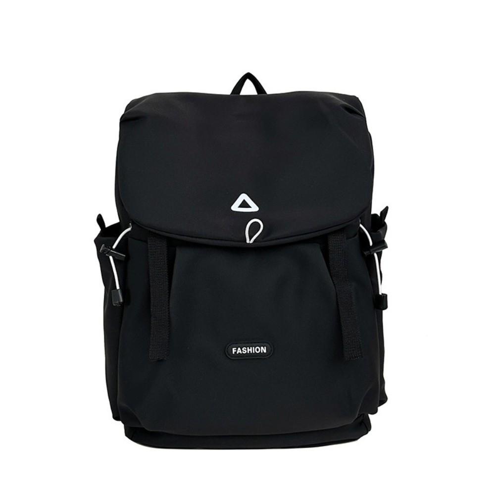 Fashion Nylon Outdoor Backpack Color-blocked Lightweight Travel Rucksack Large Capacity Students Schoolbag