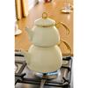 Retro Enamel Midi Teapot Cream