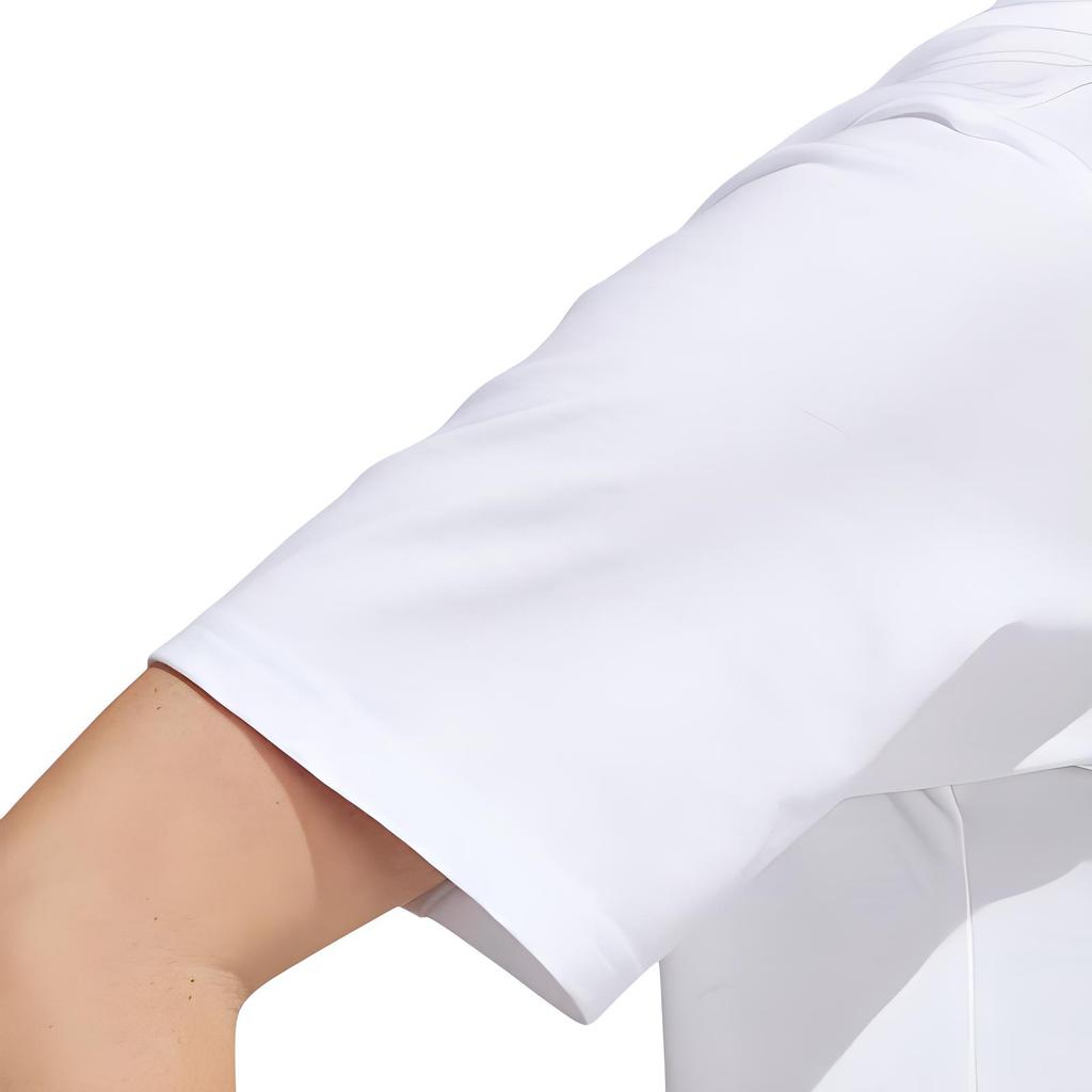 Adidas Однотонная повседневная футболка с круглым вырезом и коротким рукавом с принтом логотипа бренда, женские топы белого цвета HE4933