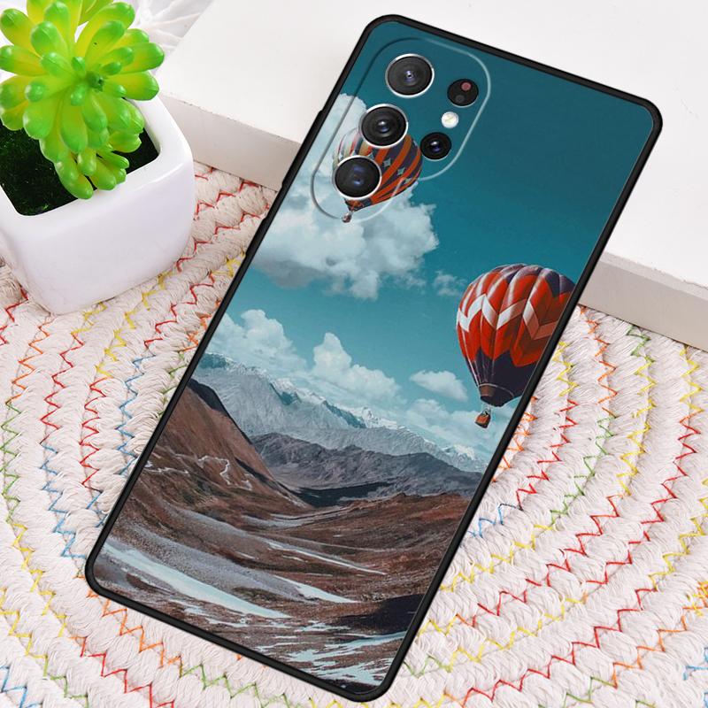 Горы воздушный шар Силиконовый чехол для телефона для Samsung Galaxy note 10 pro S26 S25 S24 S23 S22 S21 Plus S25Ultra Capa Cover