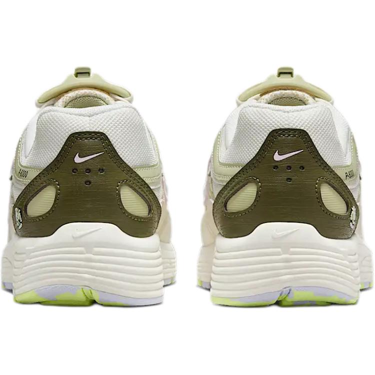 Nike P 6000 Амортизация с защитой от скольжения и отскоком Дышащие Низкие Детские Кроссовки для Повседневной Носки Экрю IB8888-111