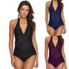 (Great home)Women's Sexy Solid Swimwear Halter Bikini Push Up Padded Two Piece Swimsuit