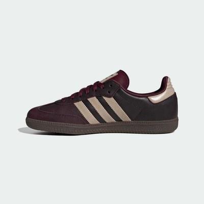 IF7004 adidas Originals Samba OG Бордовый Хрустальный Песок Металлик Золотой (Женский)