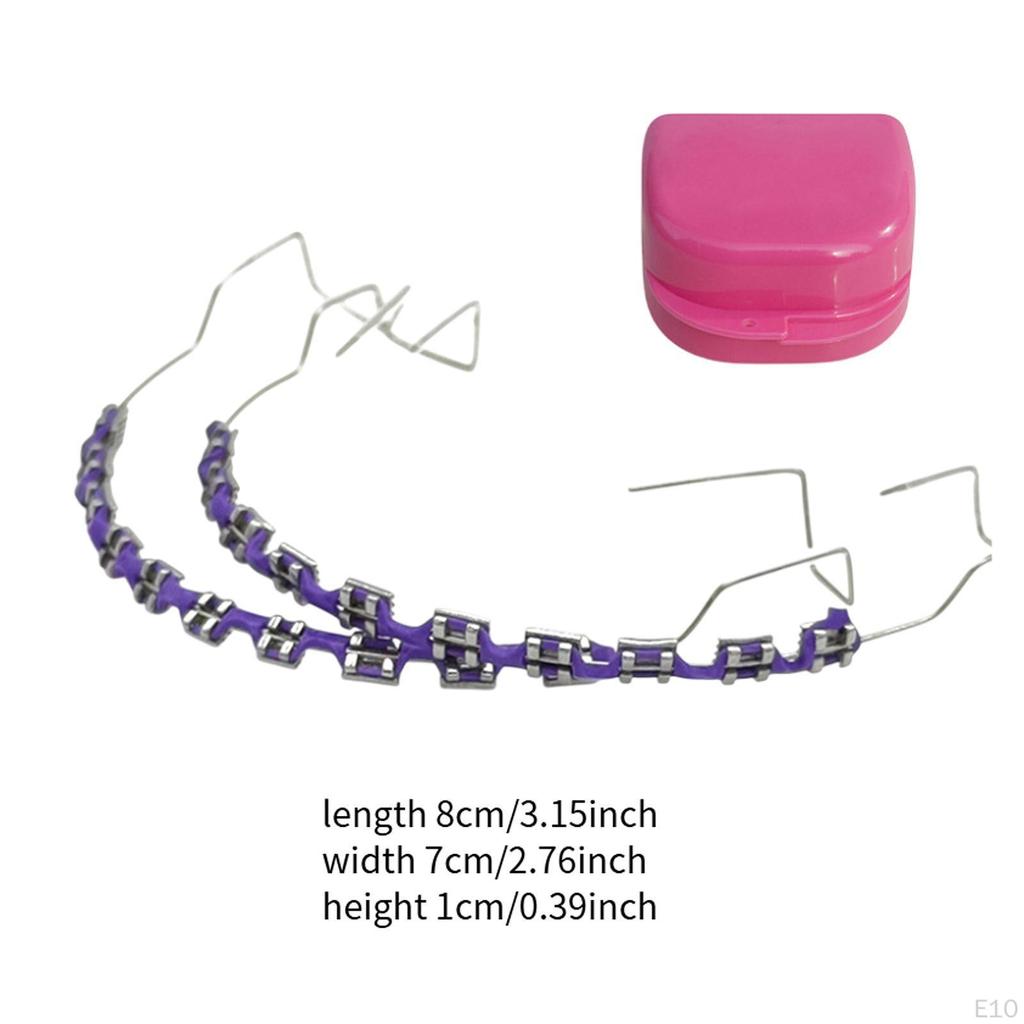 Временное украшение для зубов Сделай сам Цветная цепочка для брекетов для подростков и детей