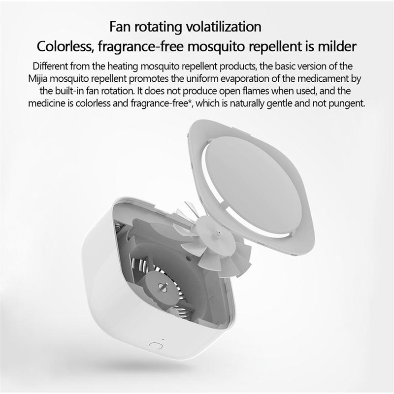 Xiaomi Mijia Mosquito Repellent Killer Смарт-версия Таймер для телефона со светодиодной подсветкой 24 дБ Ультра бесшумная безвкусная работа с Mij… Больше