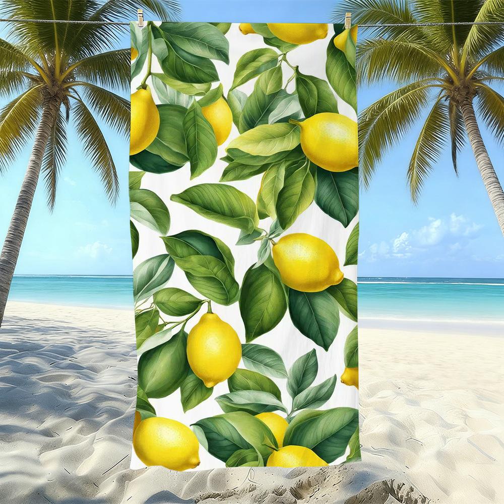 Microfiber Printed Beach Towel Quick-Drying Sand-Proof Absorbent Bath Towel Travel Swimming Towel