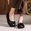 2024 New Autumn Retro Mom Flats Floral Loafers Leather Ballet Flats Woman Non Slip Moccasins Ethnic Style Women's For Shoes
