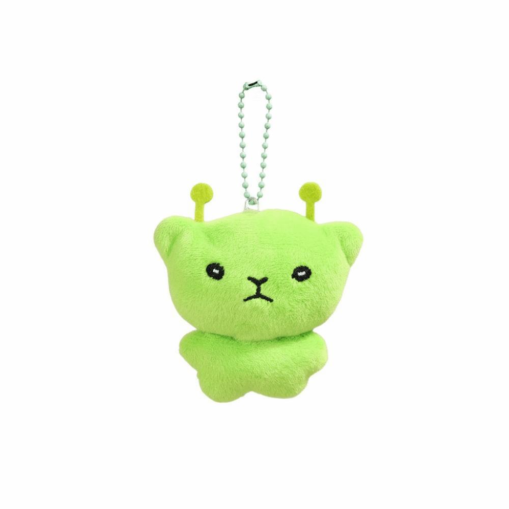 Cute Star Mobile Phone Rope Soft Alien Cat Keychain Cartoon Plush Backpack Pendant Versatile Use