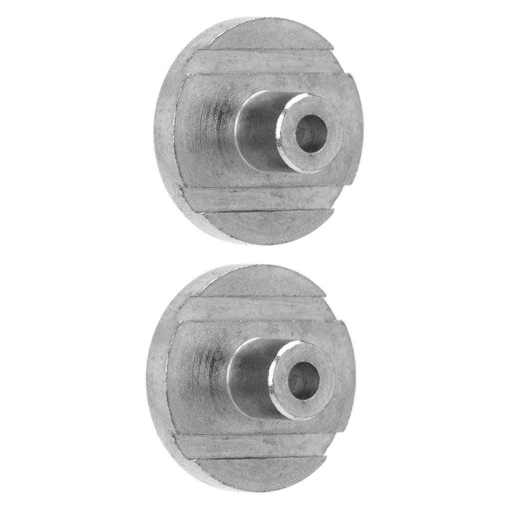 2Pcs Guitar Strap Lock Flat Round Head Metal Button Retainer Straplock Accessory for Bass