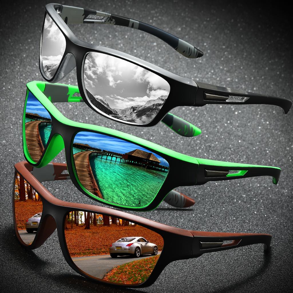 2/3 шт. абсолютно новые мужские солнцезащитные очки поляризованные солнцезащитные очки женские UV400 уличные бейсбольные софтбольные спортивные очки рыболовные очки