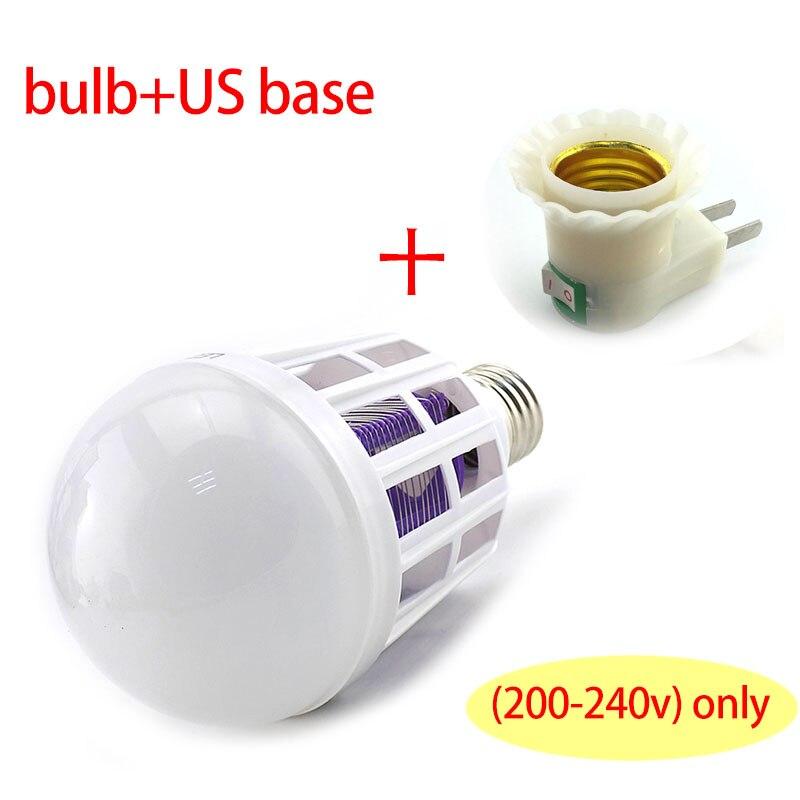 220 В комнатная светодиодная лампа от комаров E27 Killing Fly Bug 9 Вт 2 режима отпугиватель насекомых от комаров ночник