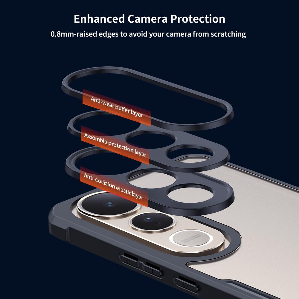 XUNDD For vivo V50 Lite 4G Case Dropproof TPU+Acrylic Clear Back Phone Cover