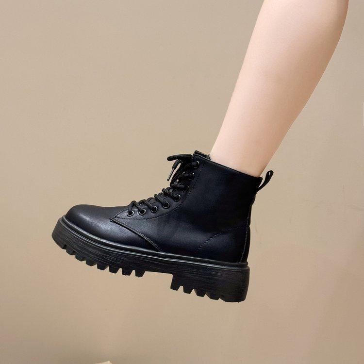 Осенние и зимние сапоги женские весенние эти популярные короткие сапоги с толстой подошвой сезонная обувь для маленьких людей