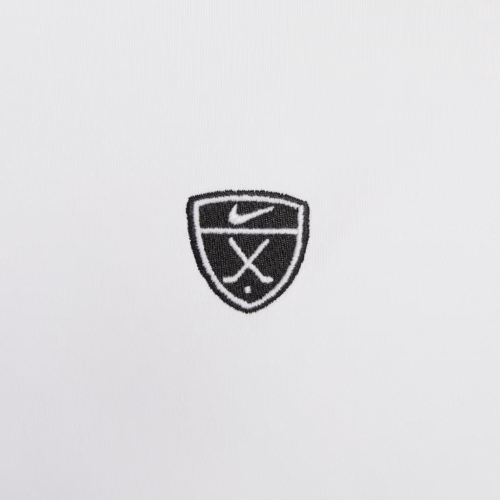Nike Мужская футболка-пуловер для гольфа Dri-Fit, быстросохнущая, теплая, влагоотводящая, однотонная, IB0232-100