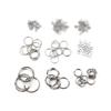 100pcs 0.5mm-1.8mm-4mm-16mm  Stainless Steel Open Jump Rings Findings Round Silver Color DIY Making Keychain Necklace Jewelry