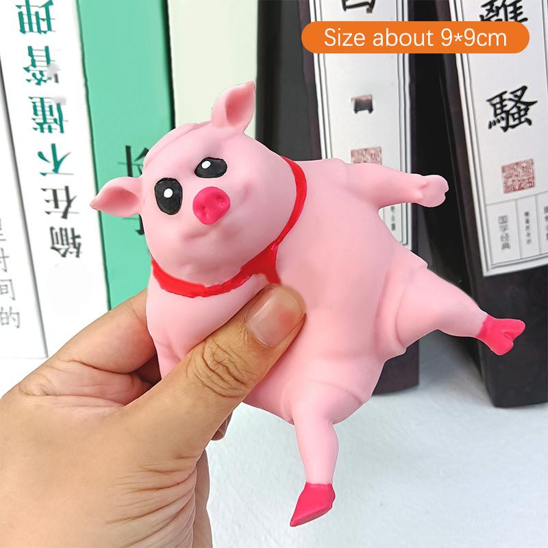 Creative New Pink Pig Squishy Stress Relief Decompression Toy Cute Squeeze Animal Little Pig Doll Pinch Fidget Toy