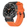 Silicone Bracelet for Samsung Galaxy Ultra Watch 47mm Rubber Men Band Metal Connector Strap for SAMSUNG galaxy watch 7 ULTRA 47