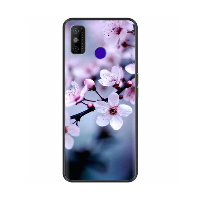 Для Tecno Spark 6 Go чехол для телефона Мягкая силиконовая задняя крышка с рисунком для Tecno Spark 6 Go Spark6 Go Черный ТПУ милый мультяшный бампер