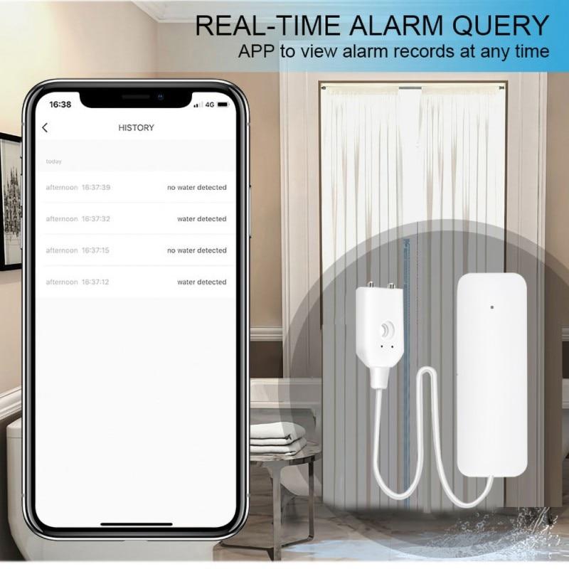 Household Alarm Water Leakage Alarm Independent WIFI Water Leakage Sensor Detector Flood Overflow Alarm Security Alarm System