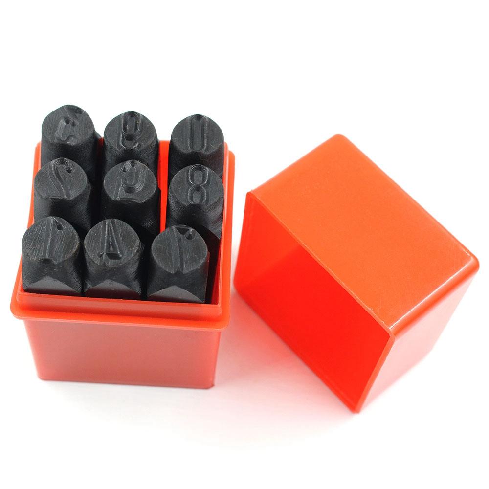 Штамповочная форма из углеродистой стали, ремесленный инструмент, пуансон с буквами и номерами, стальной штамп с цифрами, набор металлических пуансонов