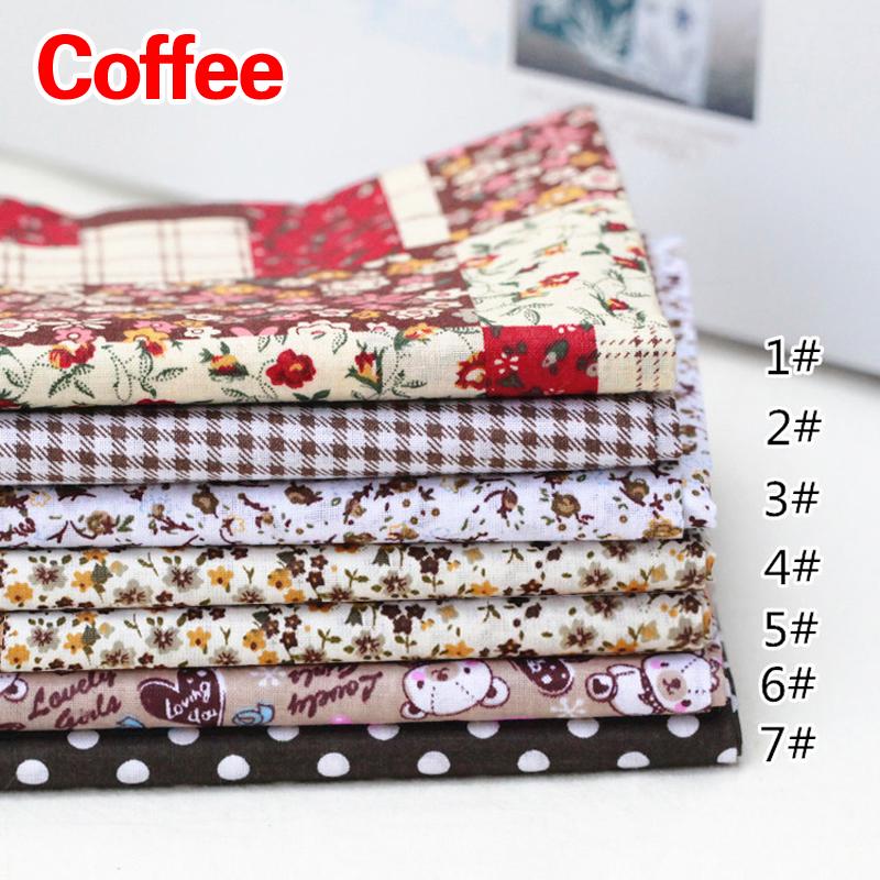 7pcs Scrapbook Sewing Crafts Cotton Fabric Bundle Handcrafts Patchwork Handmade Quilting Diy