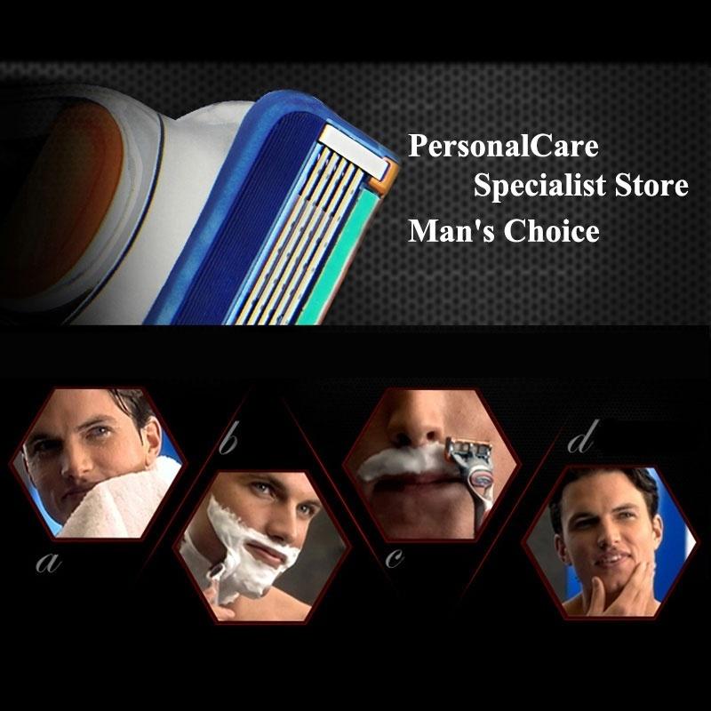 4Pcs Best Quality Professional 5 Layers Shaving Razor Blades For Men Face Care