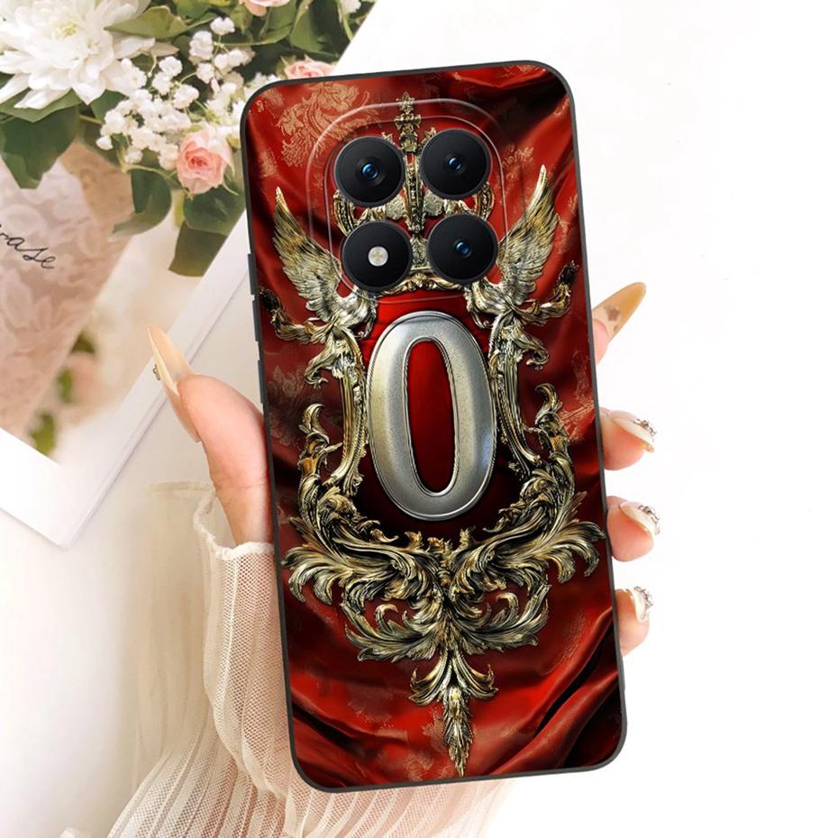 Модный Чехол-Бампер с Буквой-Короной для Xiaomi Redmi Note 15 Pro Plus Мягкие Силиконовые Чехлы для Redmi Note 15 Pro 5G 15Pro+