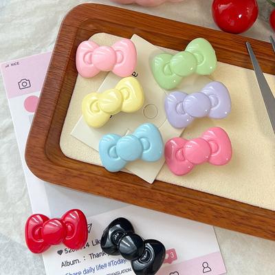Kawaii Bow Hairpin Аксессуары для волос Милая девушка Сердце Боковая заколка Челка Темперамент Ювелирные изделия