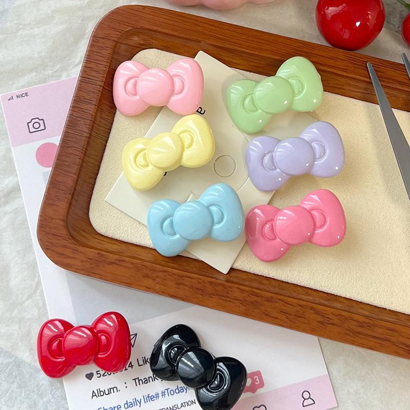Kawaii Bow Hairpin Аксессуары для волос Милая девушка Сердце Боковая заколка Челка Темперамент Ювелирные изделия