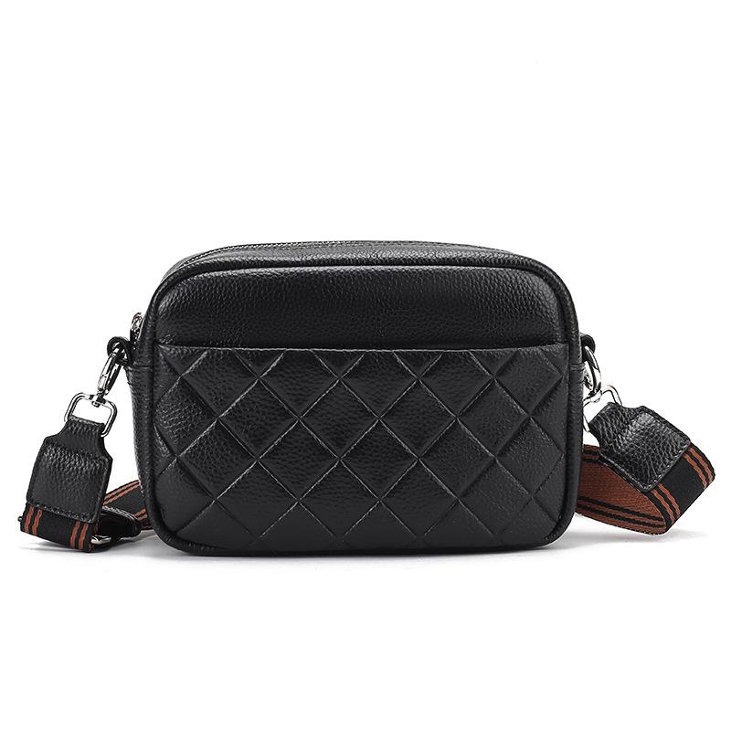 Новая сумка через плечо из коровьей кожи с верхним слоем для женщин, маленькая женская сумка, квадратная сумка на одно плечо