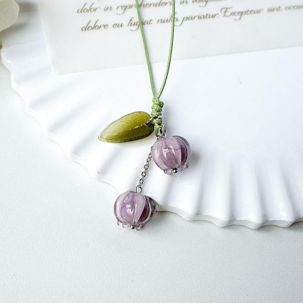 Цветы Ремешок Брелок Подвеска Брелок для ключей от машины Подвесное украшение Тюльпан Подвески для телефона для сумочки Кошелька Сумки Украшения